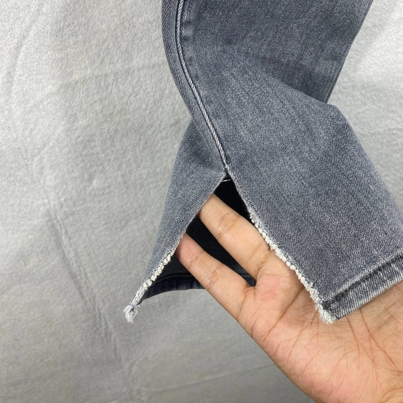 J Brand Rail Sweet Gray Distressed Slit Denim Jean - Picture 16 of 16